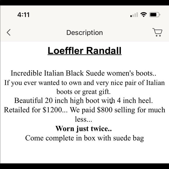 Loflier and Randall, Italian Suede ladies boots 👢size 9 - Picture 5 of 8